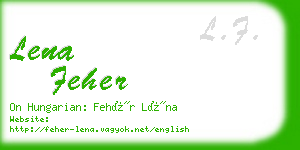 lena feher business card